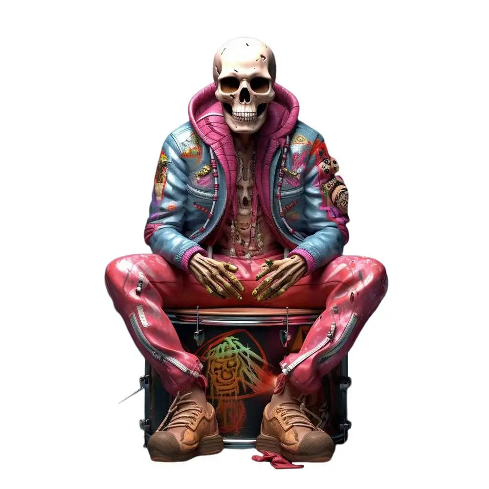 Halloween Rock Skull Band - Doll Halloween Party Celebration - A Gift For Rock Musicians