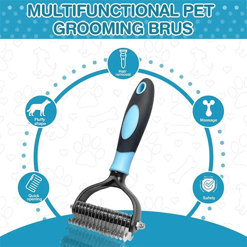 Professional Dog Brush - Pet Hair Remover - Dog Grooming Comb Removes Hairs - Cats & Dogs Animal Hair BrushItems