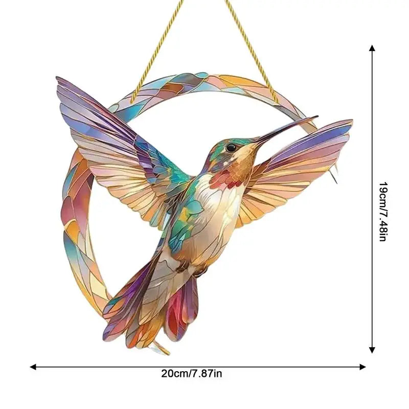 Acrylic Stained Glass Hummingbird
