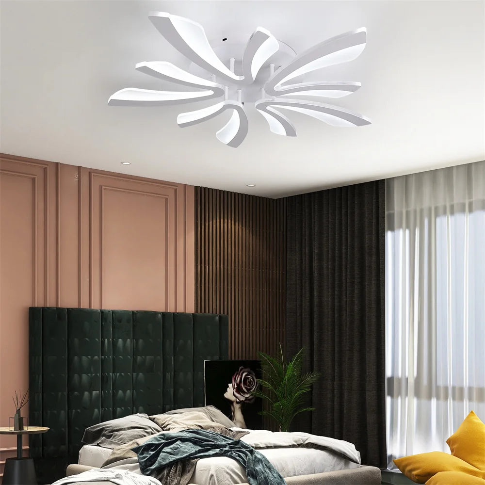 Modern Acrylic Ceiling Lamp Led Light - Tree Branch Design Chandelier - Living Dining Room Fixture Lustre