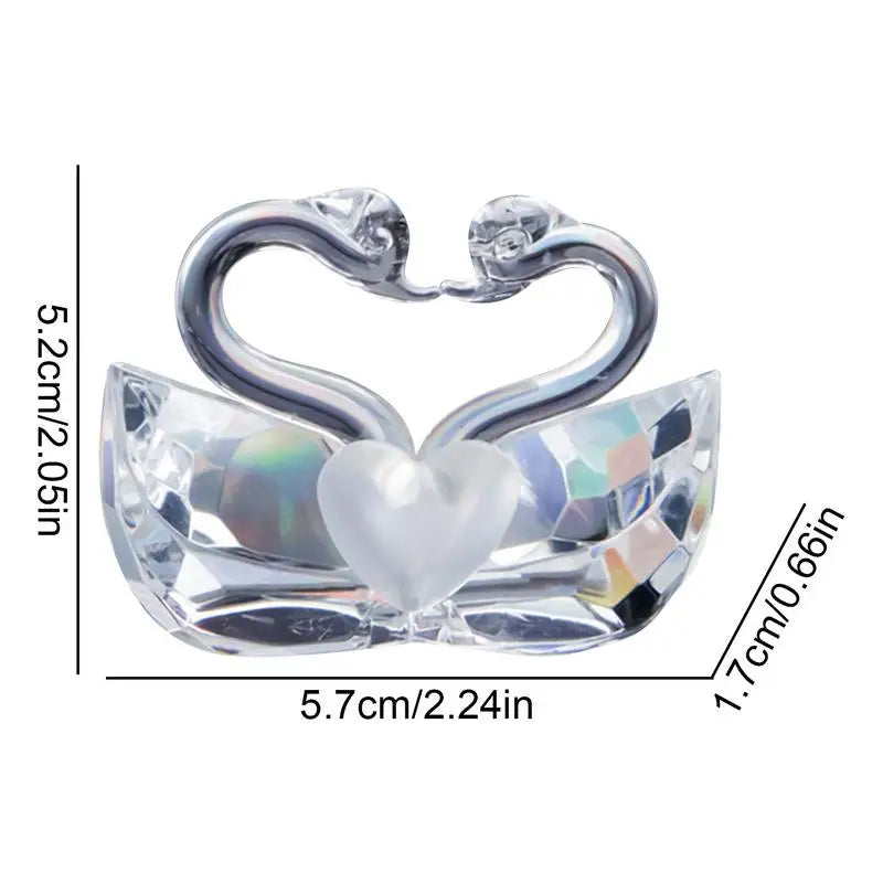 Duck Decor Glass Crystal Glass