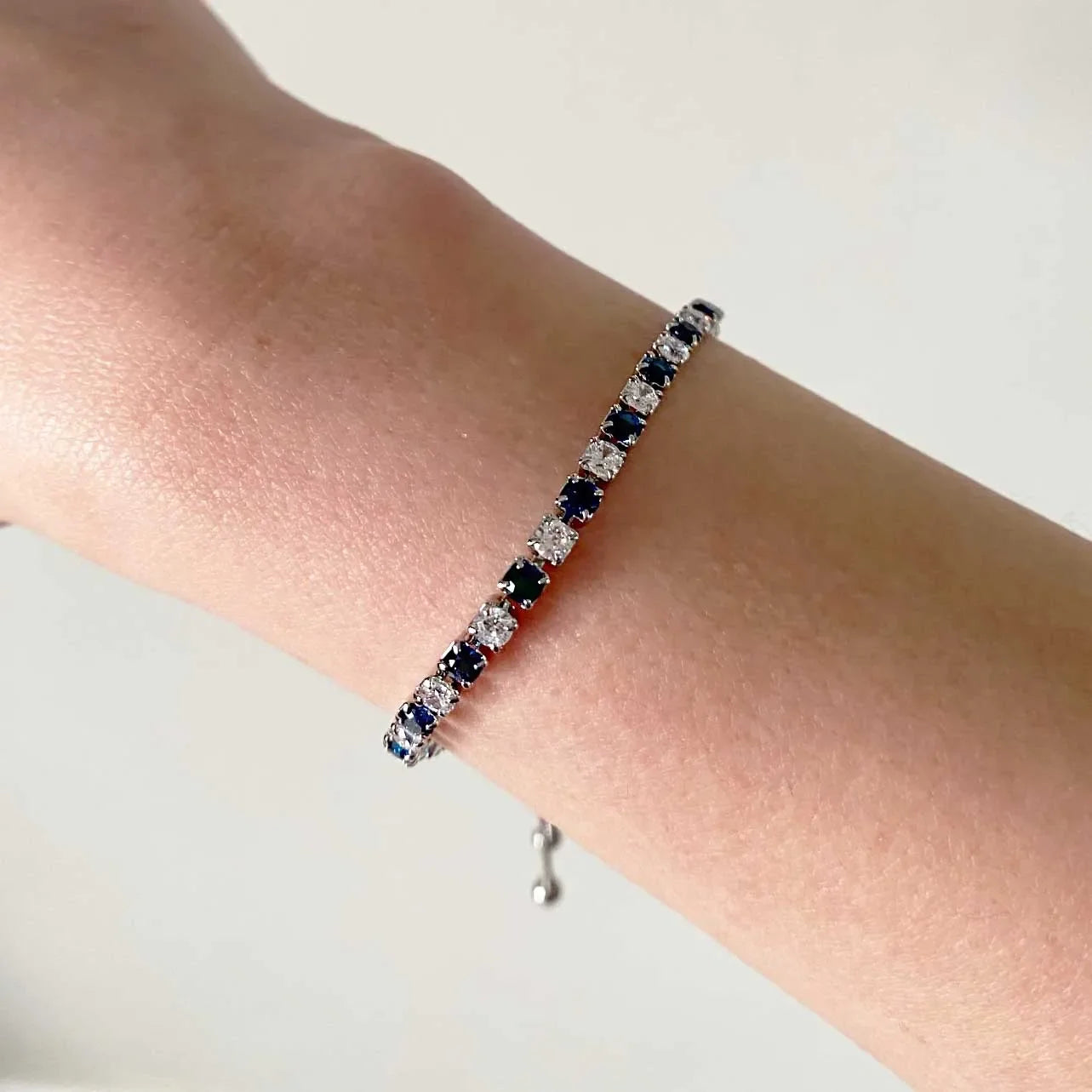 Adjustable Multicolor Tennis Bracelets for Women - Ladies Rainbow Colorful Zircon Charm Bracelet
