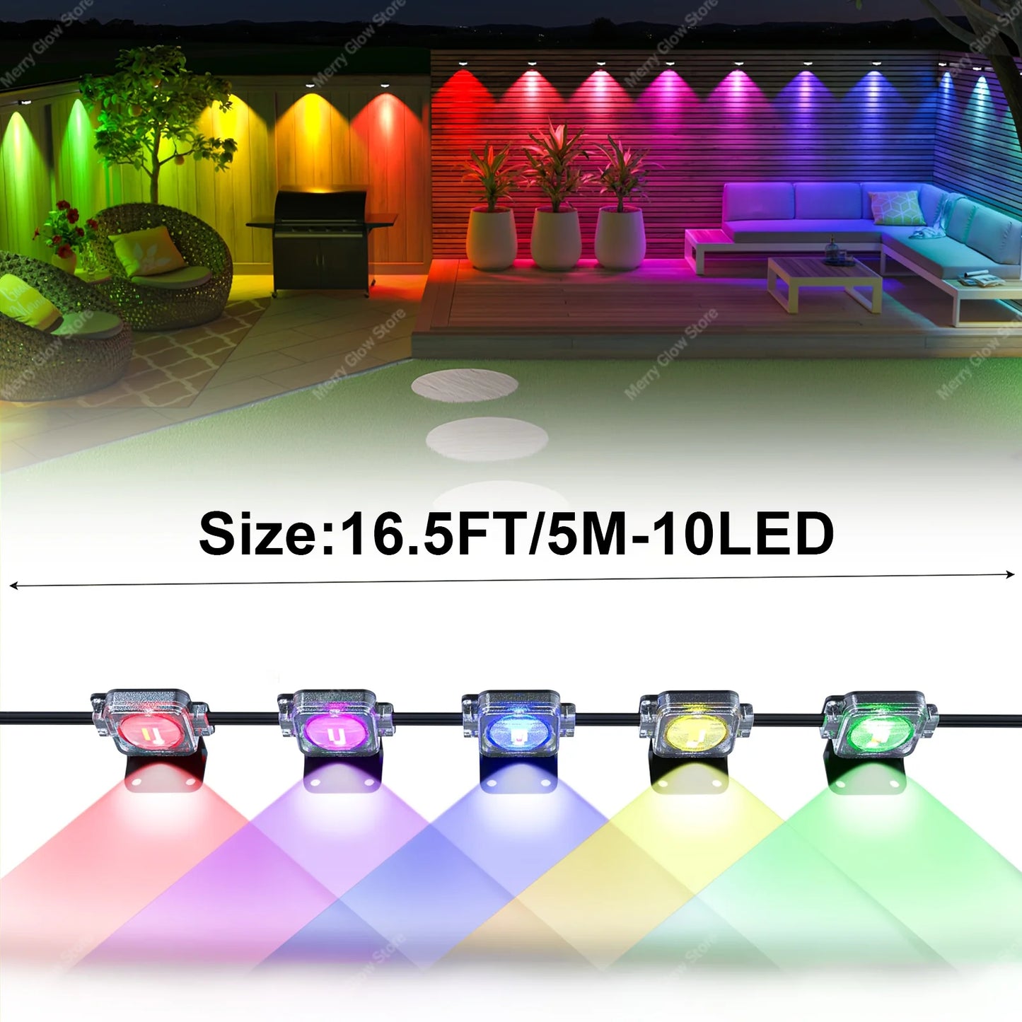 300FT Permanent Outdoor Eaves Light - Christmas Decorations Suitable For All Festivals Indoor And Outdoor