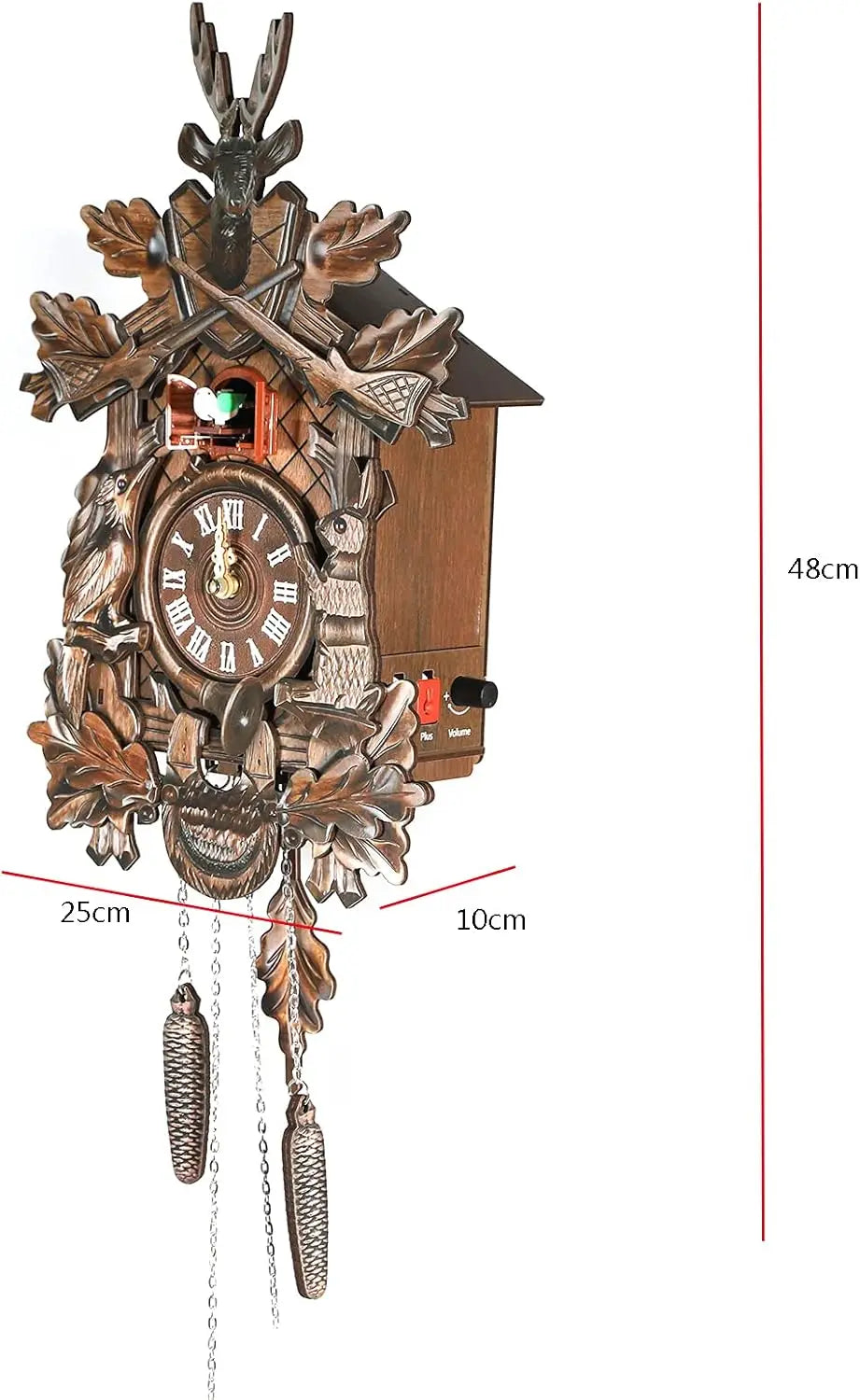 Cuckoo Wall Clock, Traditional Black Forest Gifts