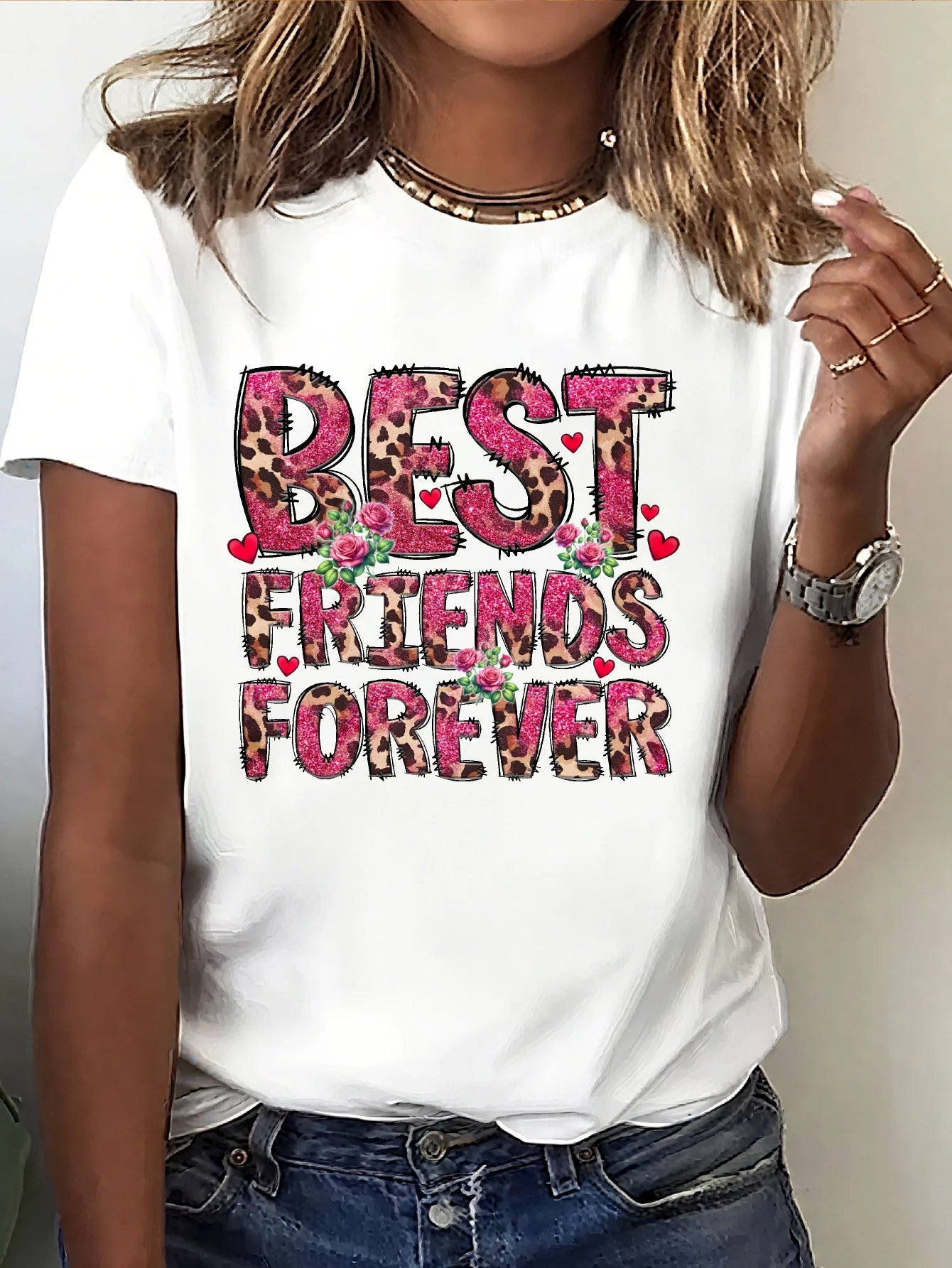 Friendship - Women’s Loose Fit Round Neck T-shirt