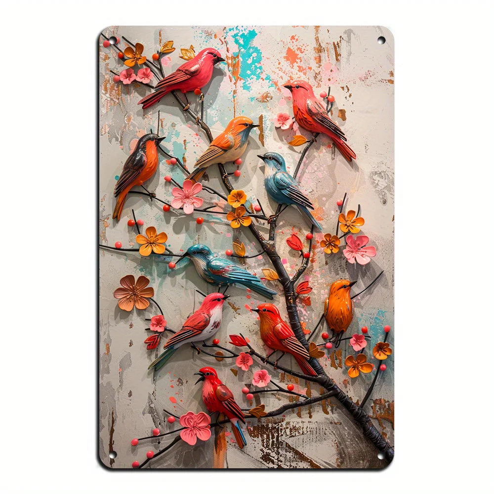 12x18 Inches Metal Chicken Decorative Sign