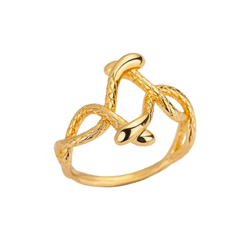 Vintage Lotus Rings for Women - Teens Stainless Steel  Ring