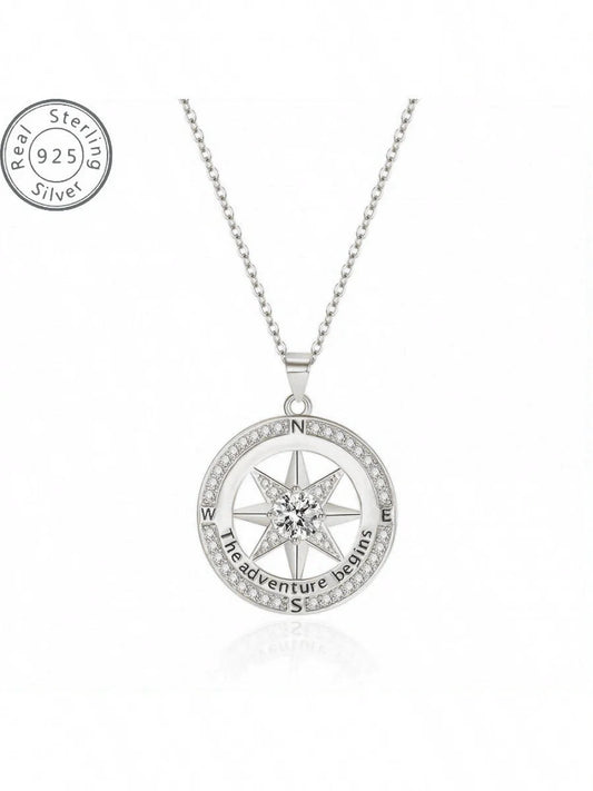 Compass Jewelry Necklace for  Anniversary |- Birthday