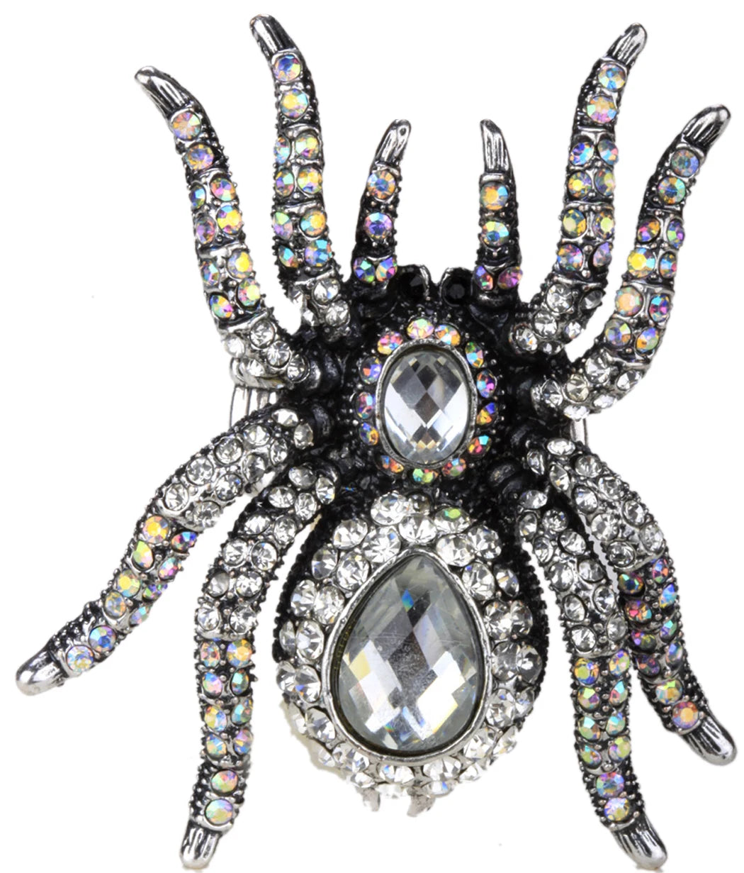 Spider Stretch Ring -Scarf Clasp Halloween Party