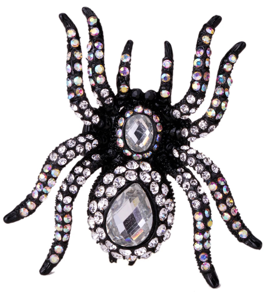Spider Stretch Ring -Scarf Clasp Halloween Party