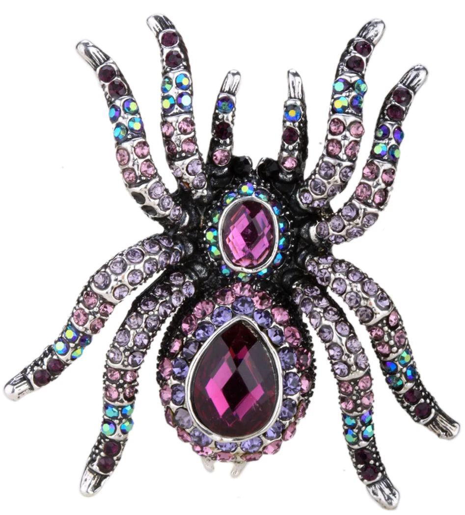 Spider Stretch Ring -Scarf Clasp Halloween Party