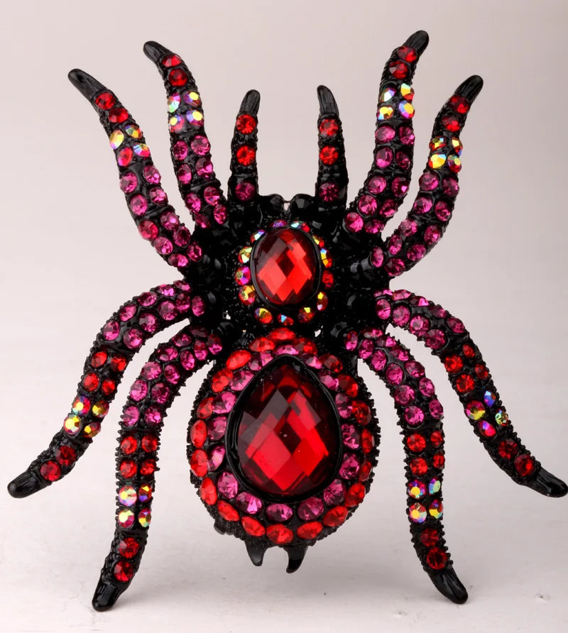Spider Stretch Ring -Scarf Clasp Halloween Party