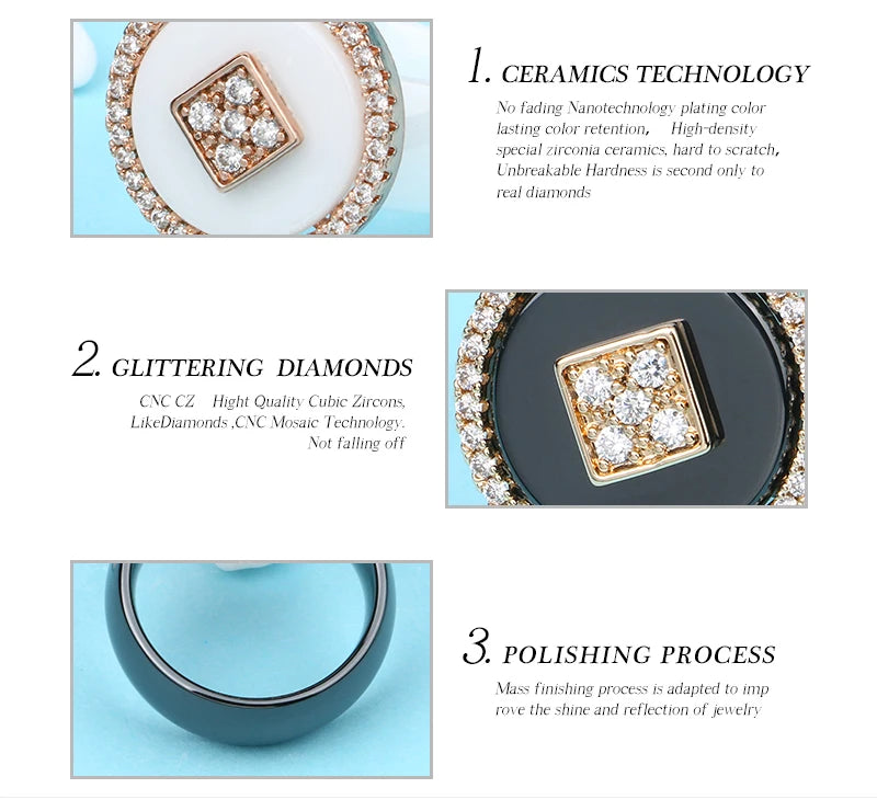 New Big Oversize Women Rings - Healthy Comforfit Never Fade Color Fashion Jewelry -Gift CZ Crystal  Women Rings  Chrismas Gift