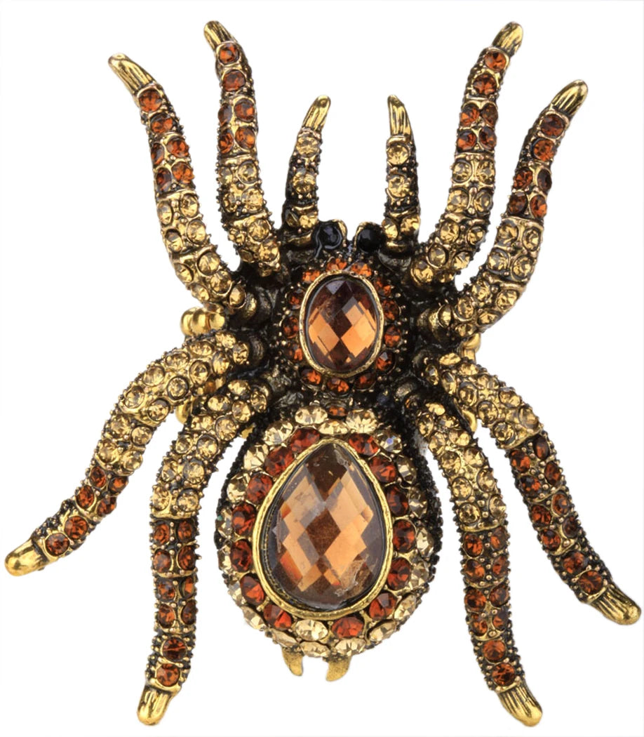 Spider Stretch Ring -Scarf Clasp Halloween Party