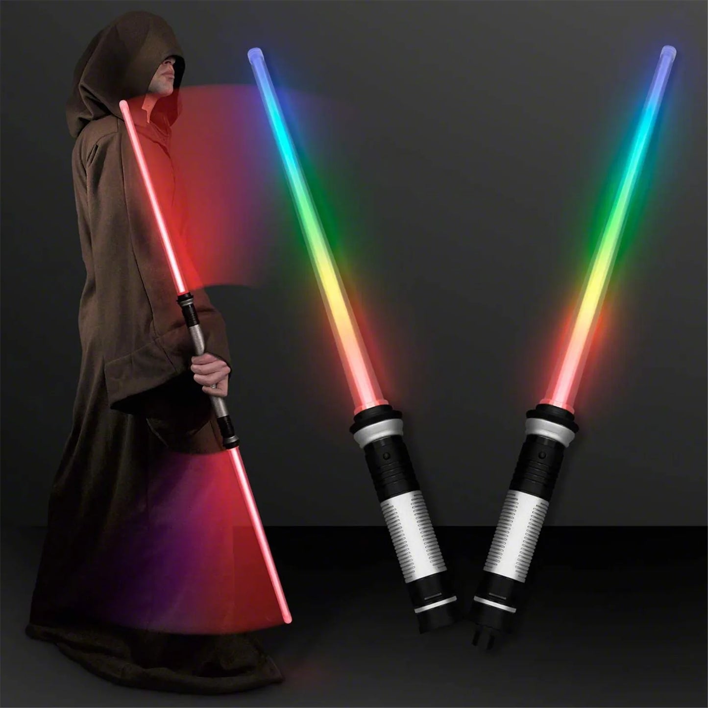 2 Pcs /set Lightsaber Toys For Children - Sabre Laser Sword Light Up - Led Flashing Lightstick - Glow In The Dark