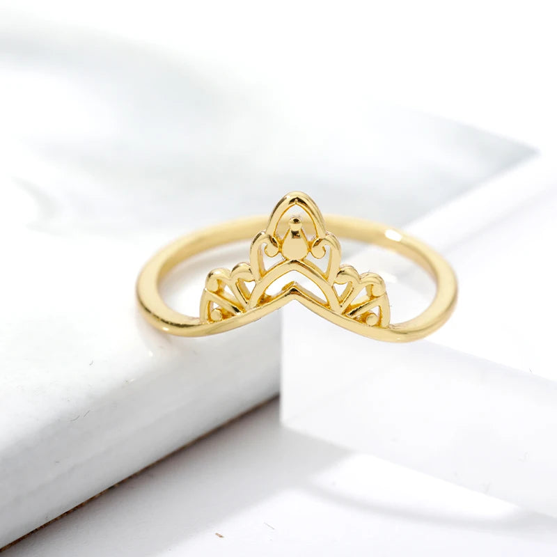 Vintage Lotus Rings for Women - Teens Stainless Steel  Ring