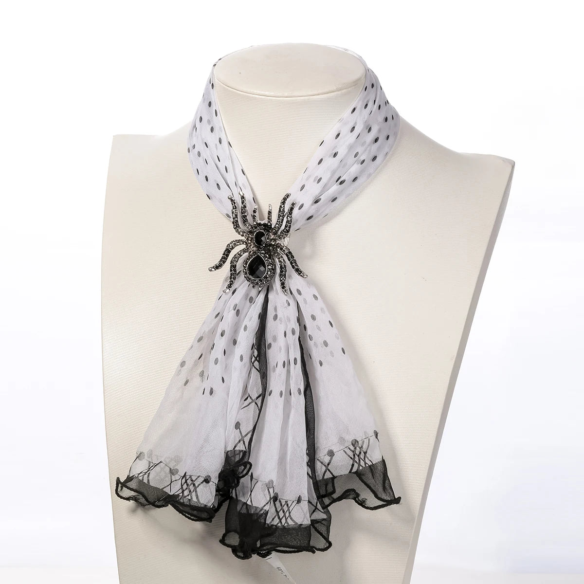 Spider Stretch Ring -Scarf Clasp Halloween Party