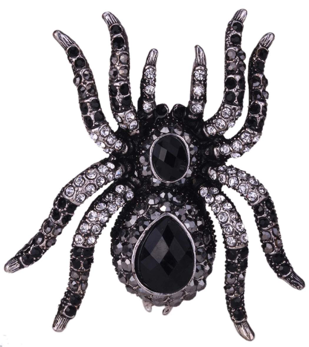 Spider Stretch Ring -Scarf Clasp Halloween Party