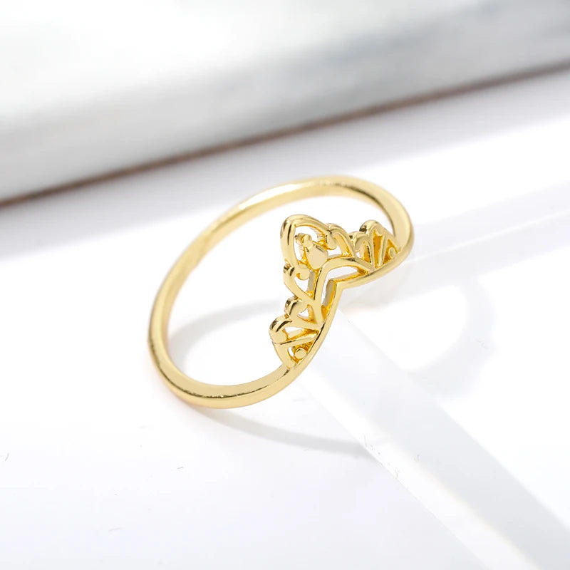 Vintage Lotus Rings for Women - Teens Stainless Steel  Ring