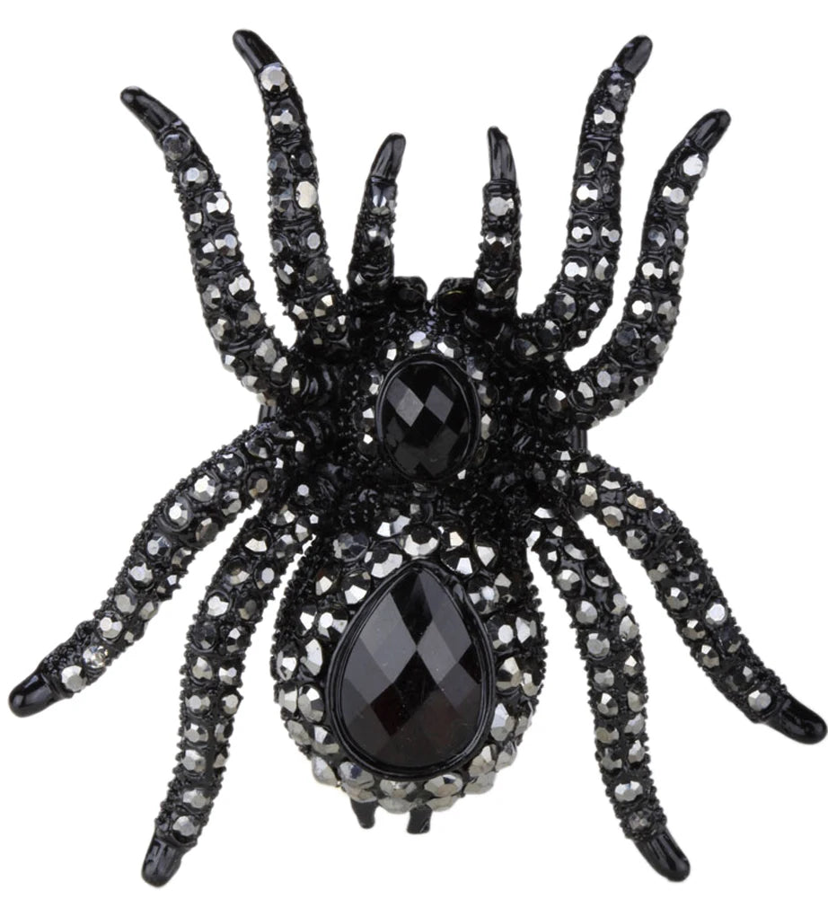 Spider Stretch Ring -Scarf Clasp Halloween Party