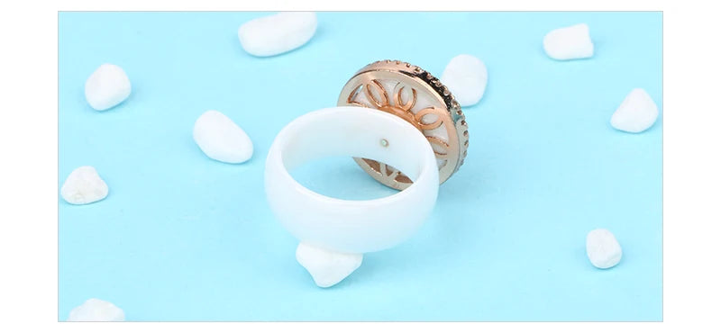 New Big Oversize Women Rings - Healthy Comforfit Never Fade Color Fashion Jewelry -Gift CZ Crystal  Women Rings  Chrismas Gift