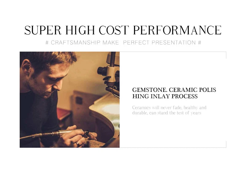 New Big Oversize Women Rings - Healthy Comforfit Never Fade Color Fashion Jewelry -Gift CZ Crystal  Women Rings  Chrismas Gift