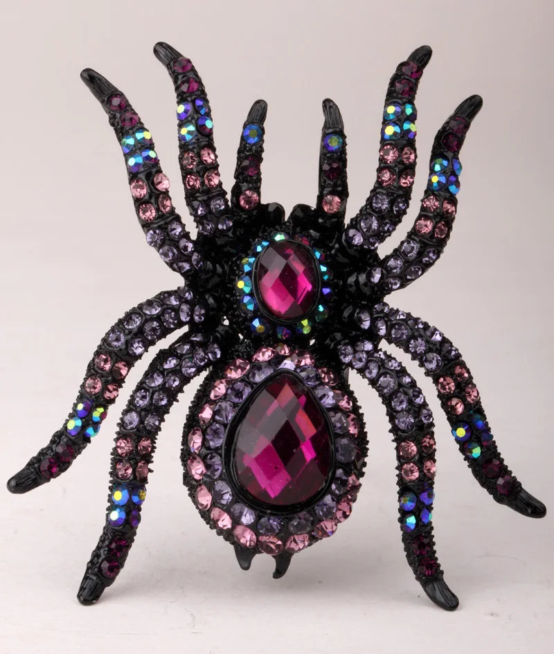 Spider Stretch Ring -Scarf Clasp Halloween Party