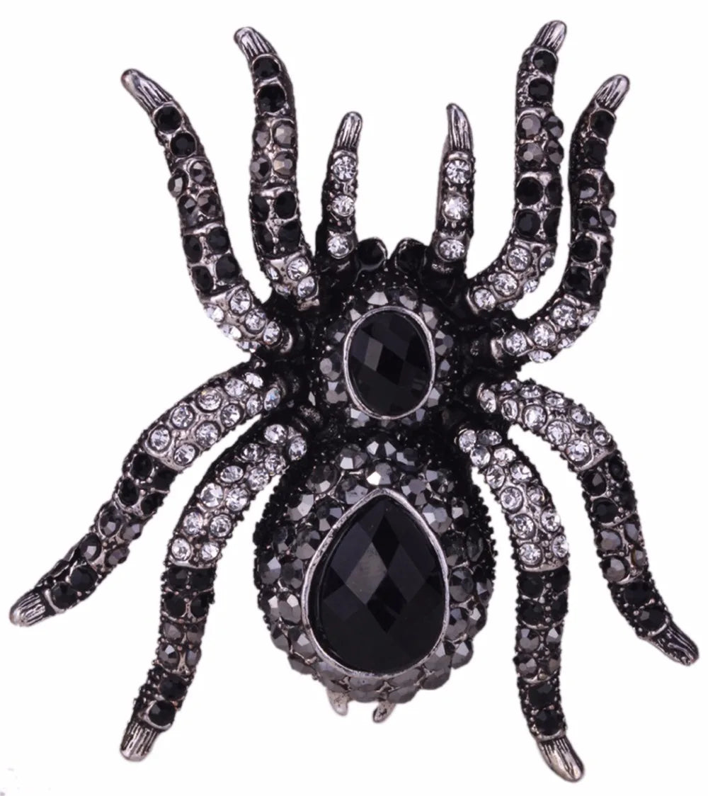 Spider Stretch Ring -Scarf Clasp Halloween Party