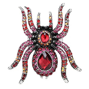 Spider Stretch Ring -Scarf Clasp Halloween Party