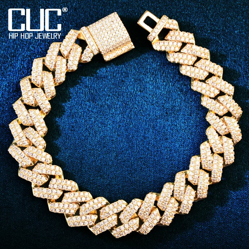 14mm  Cuban Chain Bracelet For Men & Women