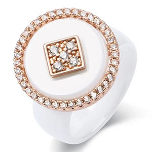 New Big Oversize Women Rings - Healthy Comforfit Never Fade Color Fashion Jewelry -Gift CZ Crystal  Women Rings  Chrismas Gift