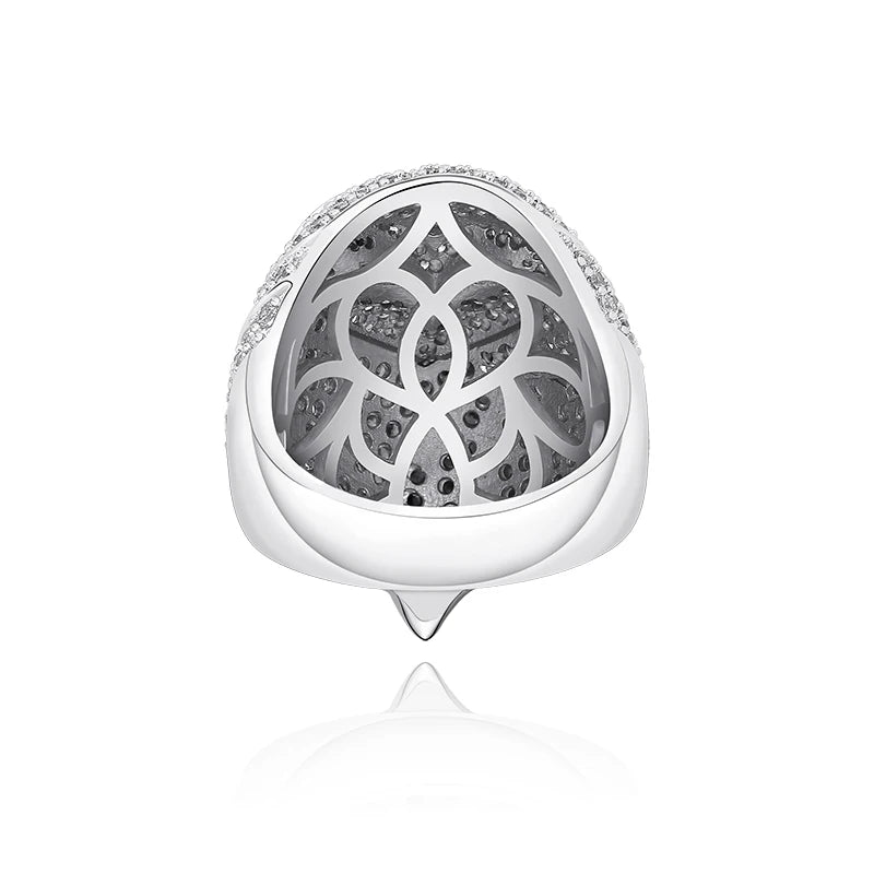 JINAO NEW Hip Hop AAA+ CZ Plated High Quality Iced Out Charm Owl Shape Men and Woman Ring Jewelry For Gift