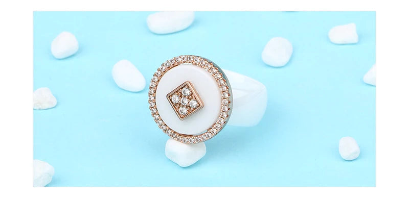 New Big Oversize Women Rings - Healthy Comforfit Never Fade Color Fashion Jewelry -Gift CZ Crystal  Women Rings  Chrismas Gift