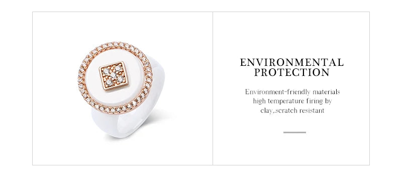 New Big Oversize Women Rings - Healthy Comforfit Never Fade Color Fashion Jewelry -Gift CZ Crystal  Women Rings  Chrismas Gift