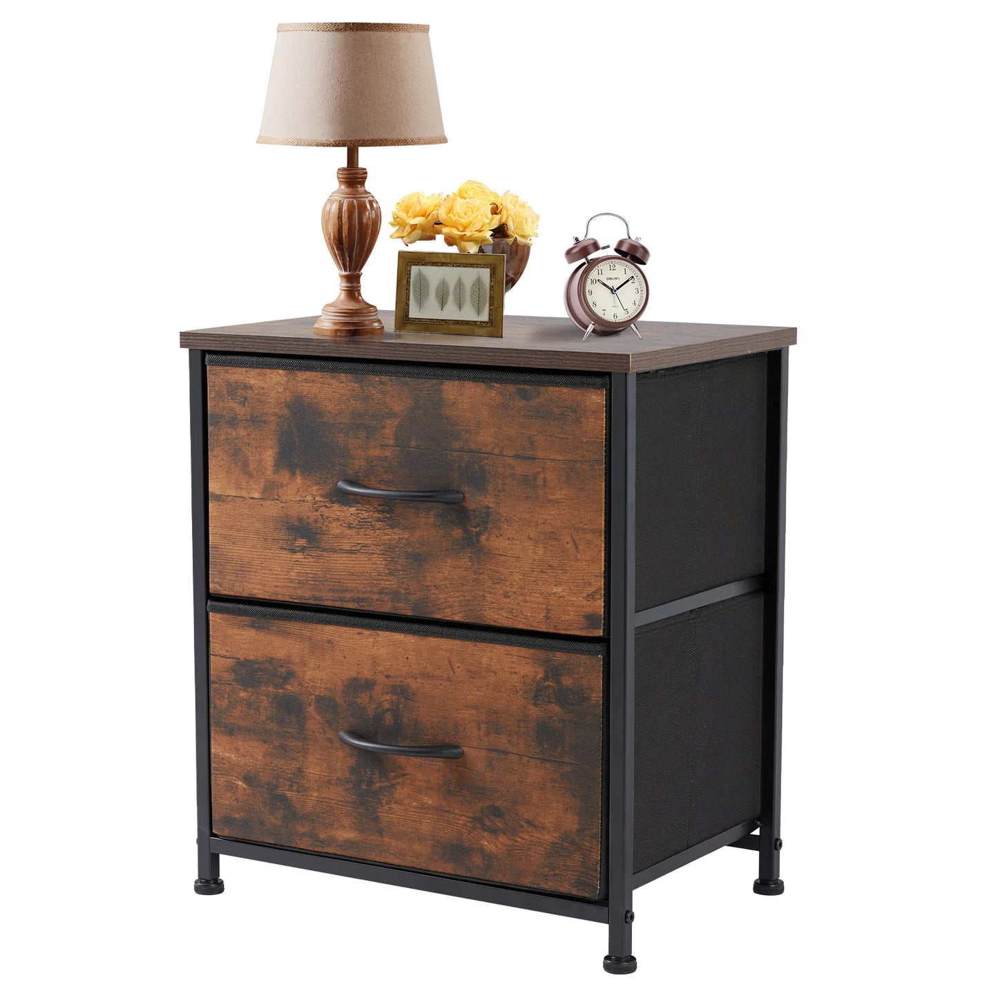 Nightstand Storage For Bedroom WITH 2 Drawers
