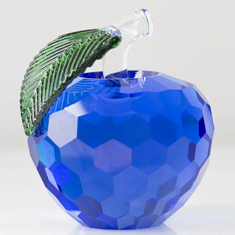 Crystal Apple  Sculpture Glass Fruit