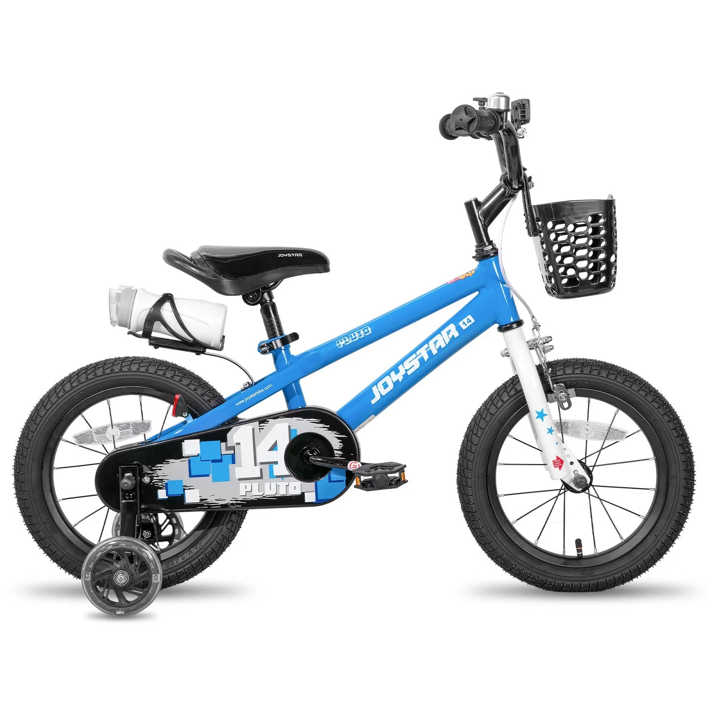 JOYSTAR 12 14 16 18 20 Inch Kids Bike with Light - Up Training Wheels,-  Bicycle for Boys Girls Age 3-12 Years