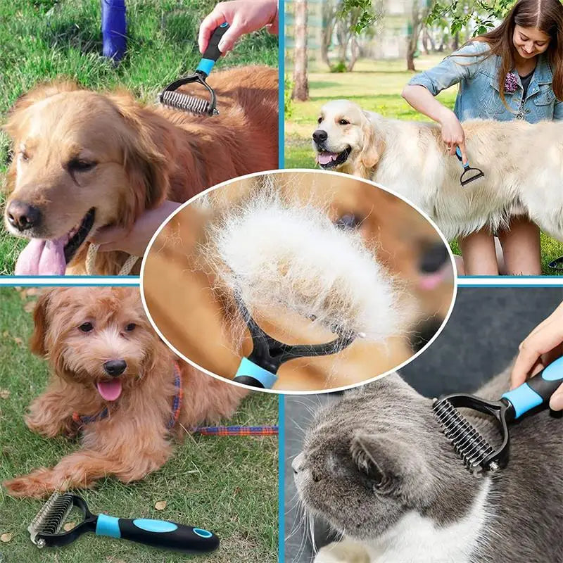 Professional Dog Brush - Pet Hair Remover -  Dog Grooming Comb Removes Hairs - Cats & Dogs Animal Hair BrushItems