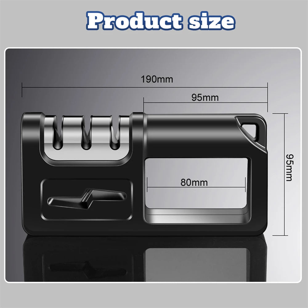 Stainless Steel Knife Sharpener Kitchen - Four In One Knife Sharpener Tool