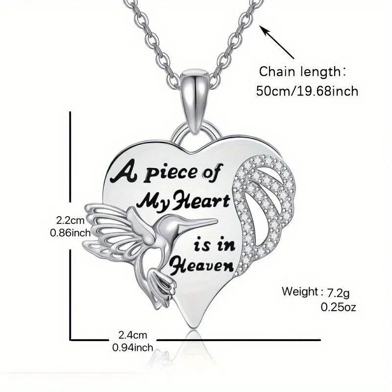 Hummingbird Pendant Necklace - Thanksgiving/Christmas Gift Idea