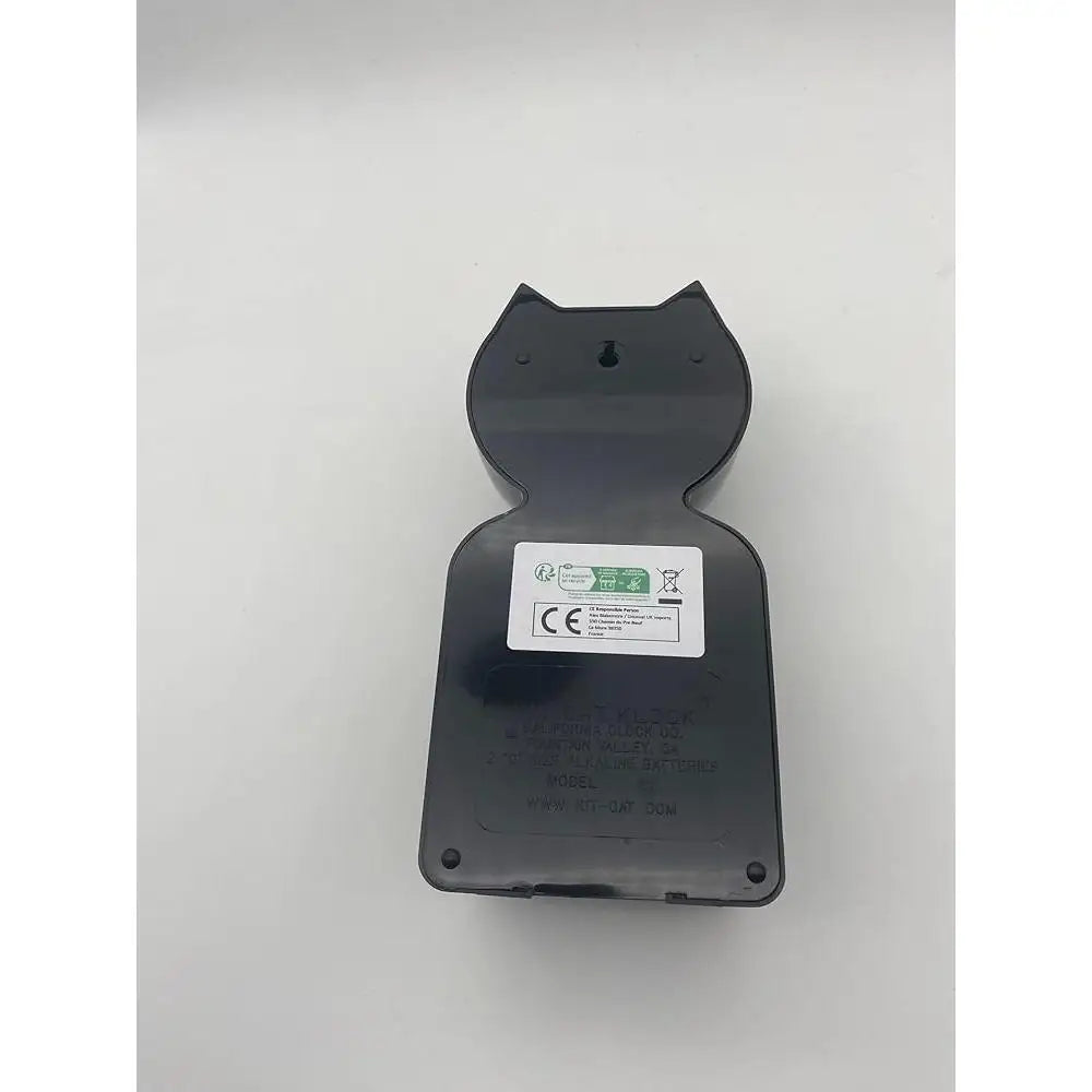 Black Cat Clock - Battery Powered - Wall Decor - Rolling Eyes - Wagging Tail -