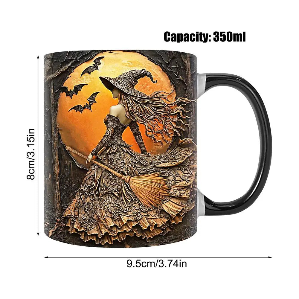 Witch Coffee Mug - Ceramic Coffee Cup - Water Cups