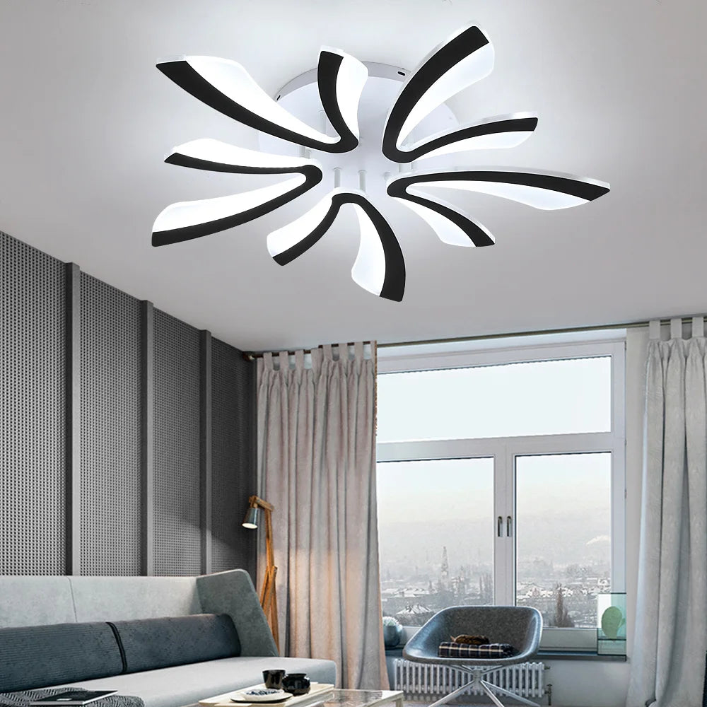 Modern Acrylic Ceiling Lamp Led Light - Tree Branch Design Chandelier  - Living Dining Room Fixture Lustre