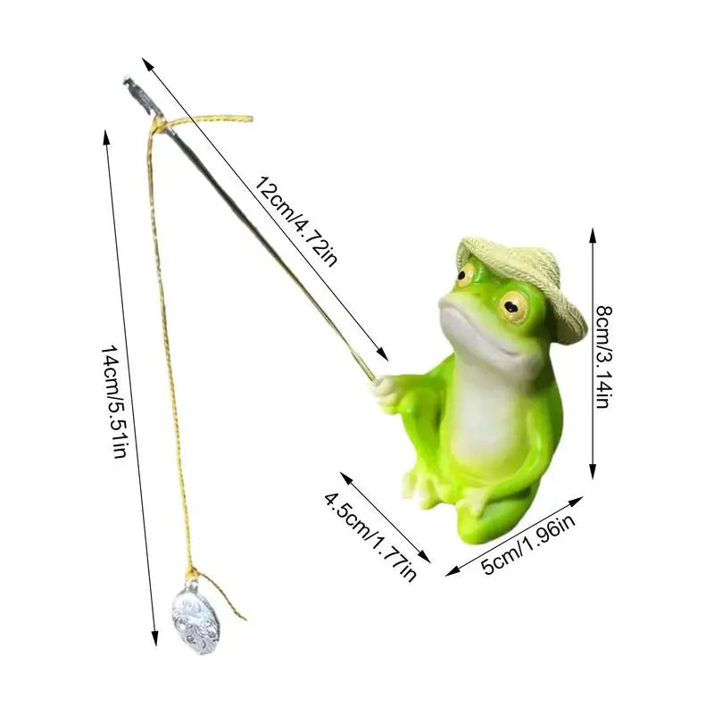 Frog Fishing  Outdoor  Sculpture