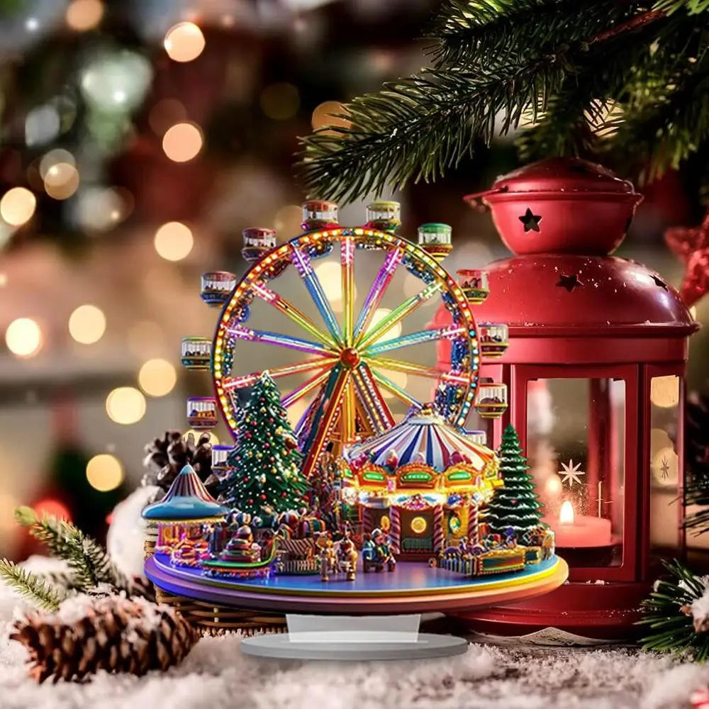 Christmas Ferris Wheel Decoration 2D Desktop Acrylic