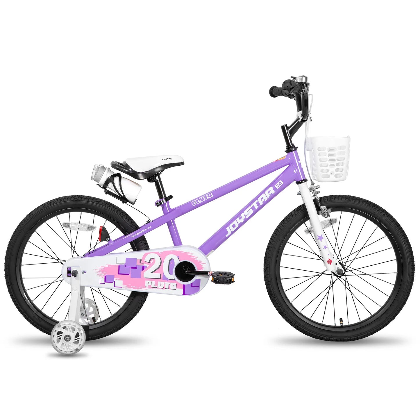 JOYSTAR 12 14 16 18 20 Inch Kids Bike with Light - Up Training Wheels,-  Bicycle for Boys Girls Age 3-12 Years