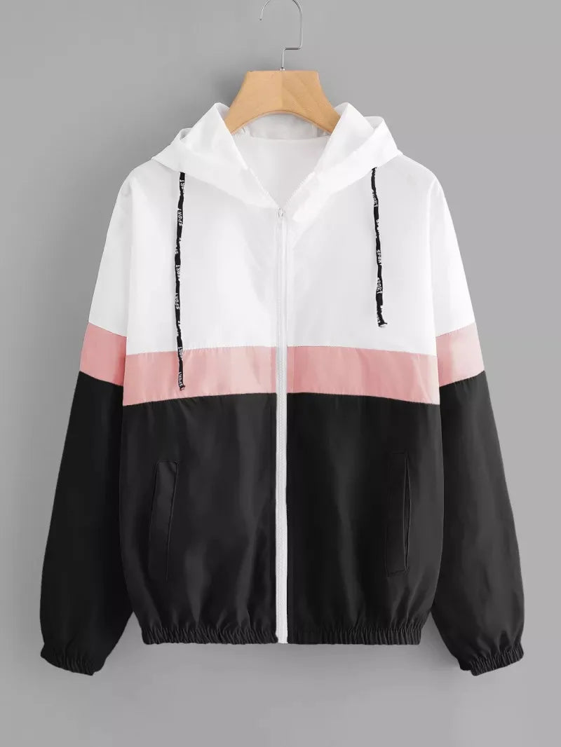 Fashion 2025  Quick Dry Women's Jackets - Windbreaker Sun Protection Patchwork Color Zipper Thin Summer Women Clothing