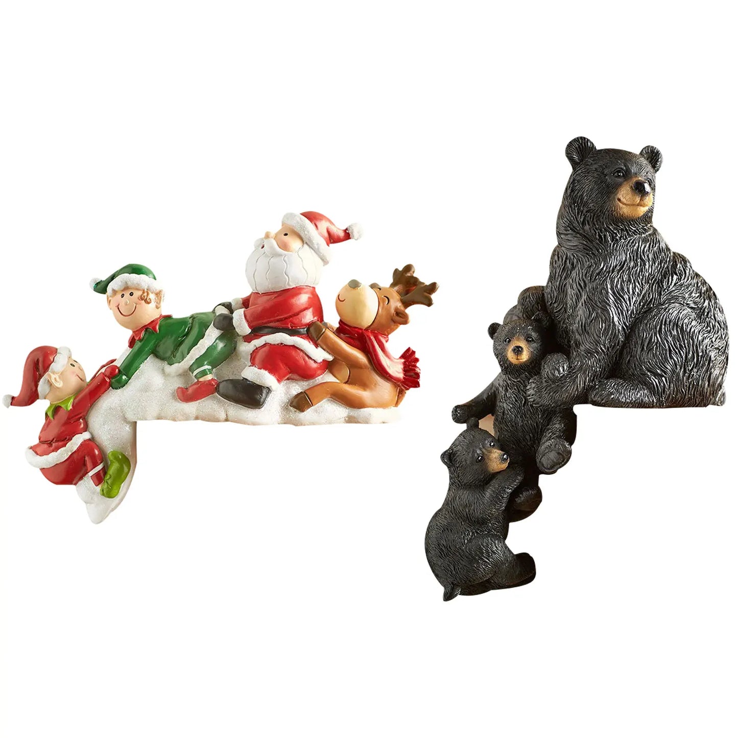 Christmas Decor Gnome Santa Claus - Polar Bear Black Bear Resin - Desktop Decoration For Home Party