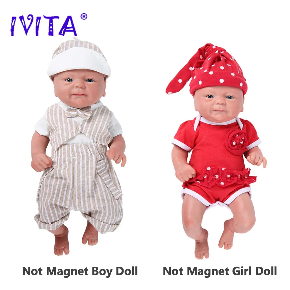 100% Full Silicone  Doll  Realistic Baby Toys -  Lifelike Newborn Baby - DIY Painted Dolls Kit for Children