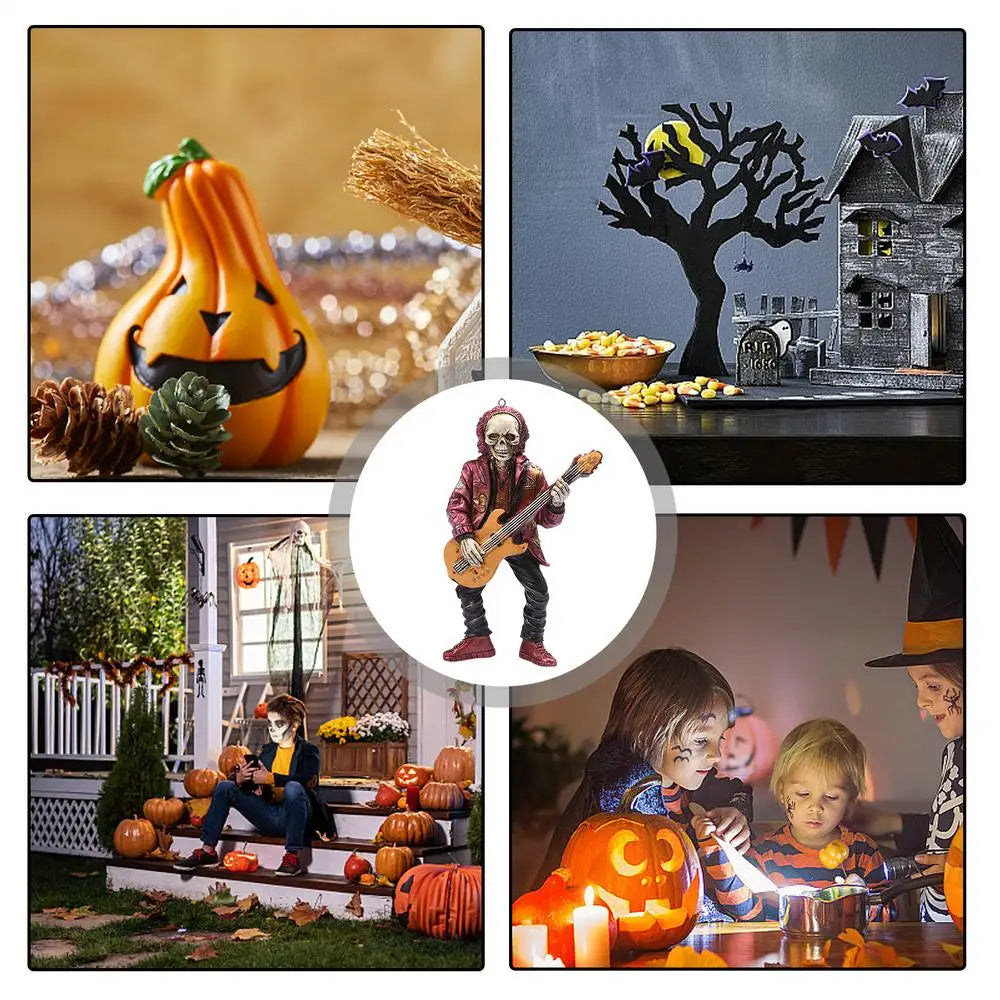 Halloween Rock Skull Band - Doll Halloween Party Celebration - A Gift For Rock Musicians